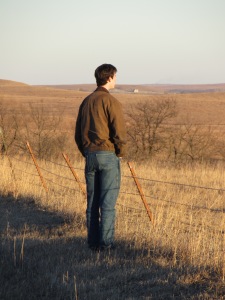 Michael surveys the land once owned by African Americans near the turn of the 20th century.
